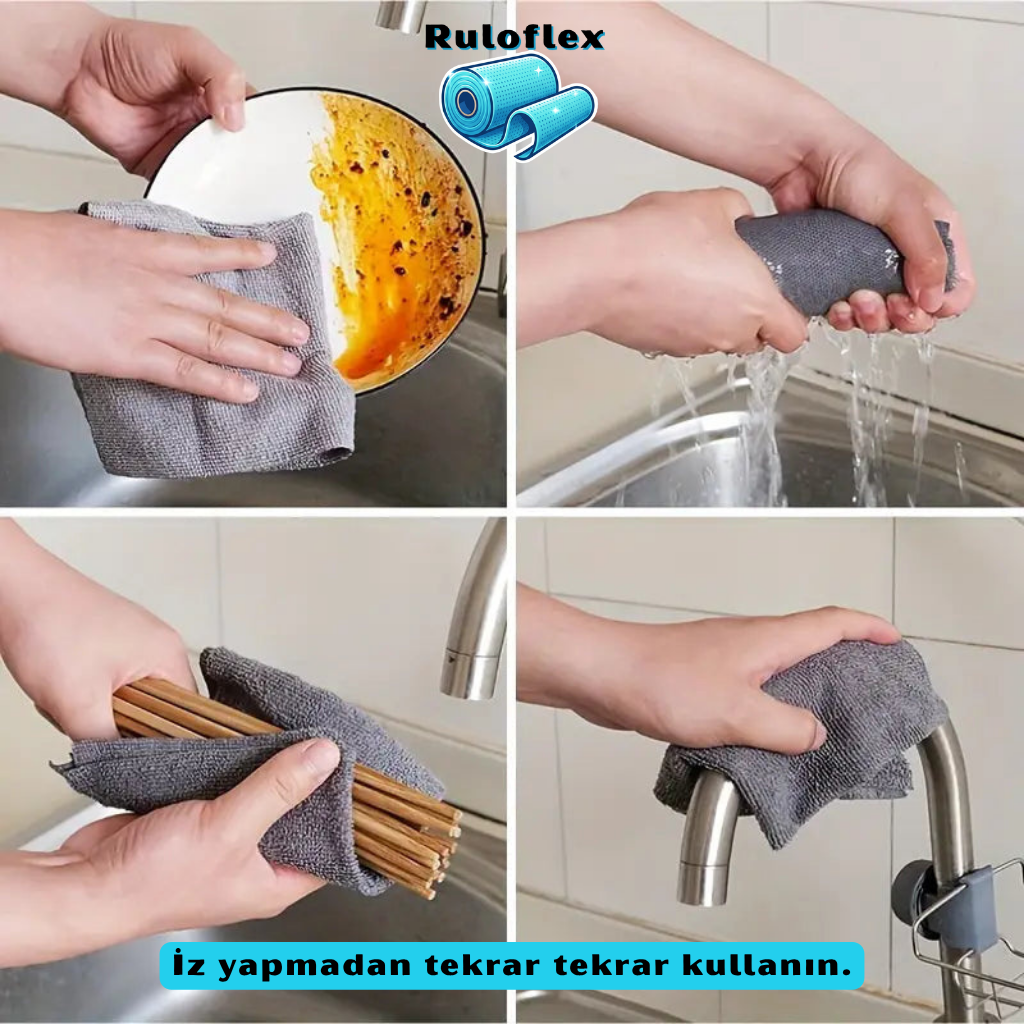 Ruloflex Mikrofiber Rulo Temizlik Bezi(20 Yaprak)